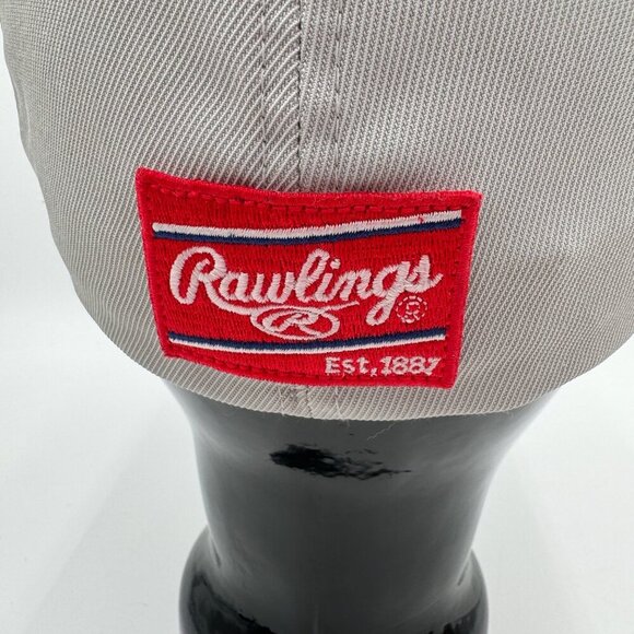 RAWLINGS BLACK CLOVER RBC CLOVER NATION FITTED HAT Size small to medium navy Ame - Picture 6 of 9